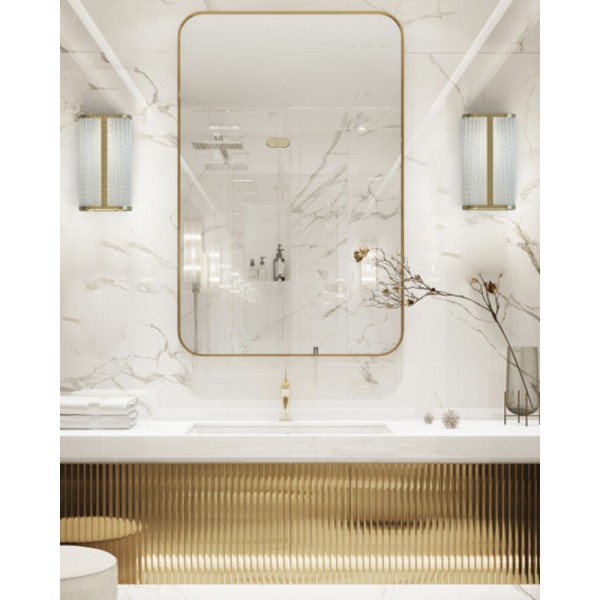 Бра для ванної, світильник Nowodvorski 10730 Palmas LED 1x15W 4000K 1000Lm IP44 латунний - фото №1