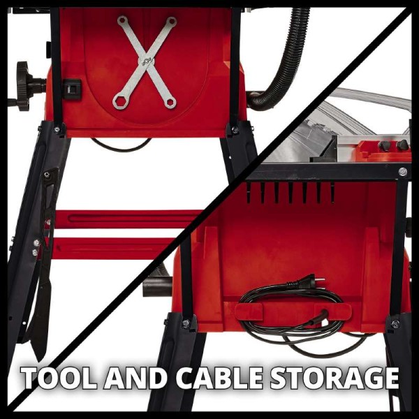 Настільна циркулярна пилка Einhell 4340490 TC-TS 2025/2U 1800Вт стіл 563х583мм диск 250мм - фото №3