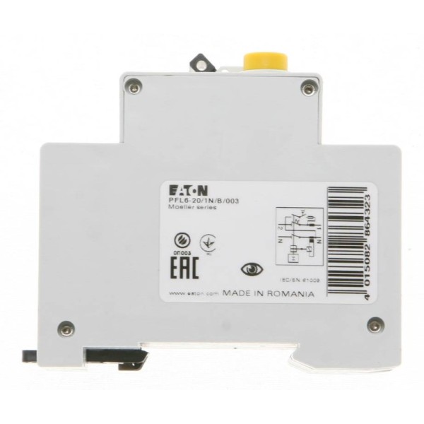 Диф.автомат Eaton (Moeller) PFL6-20/1N/B/003 - фото №1