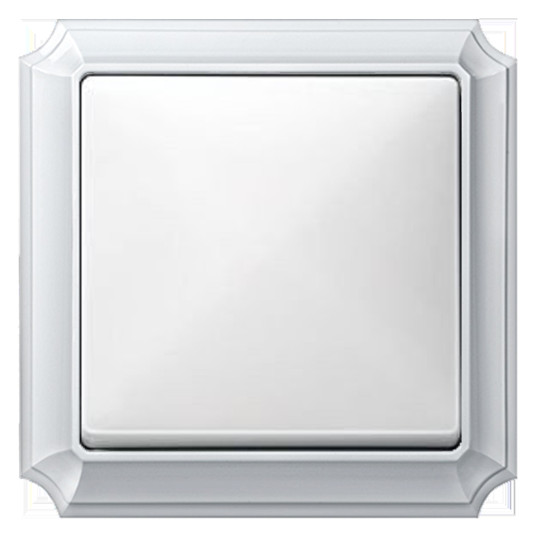 Рамка одинарная Antik белая Merten, MTN483119 - фото №1