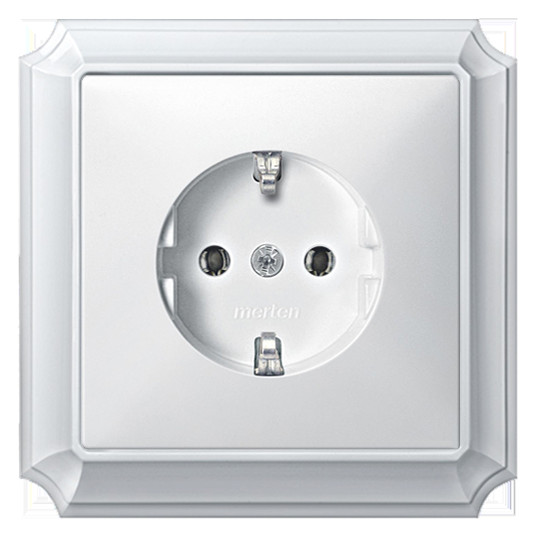 Рамка одинарная Antik белая Merten, MTN483119 - фото №2