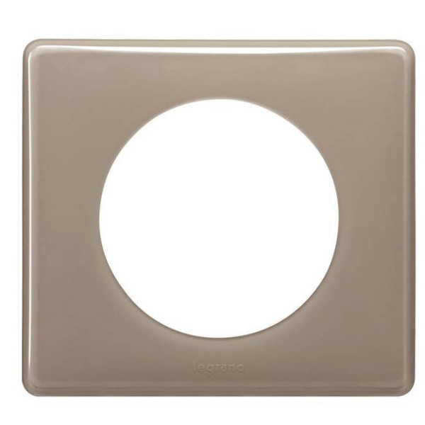 Однопостовая рамка Legrand Celiane (066611) кофейный глянец