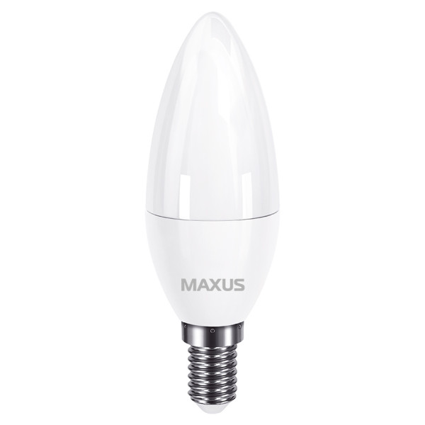 Світлодіодна лампа свічка Maxus C37 7Вт 3000K 220В E14 (1-LED-733)