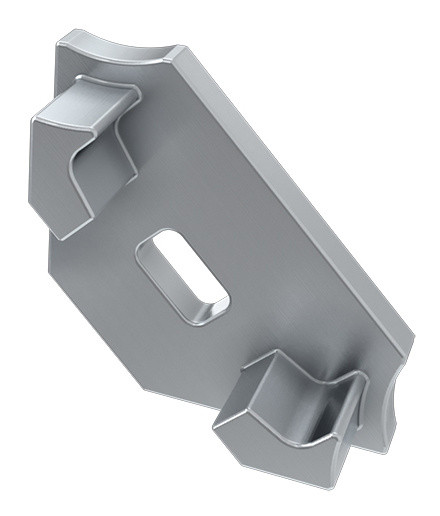 Заглушка Lumines для типа C с отверстием серебро - фото №1