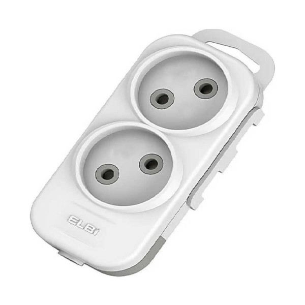 Колодка EL-BI 2-я без заземления со шторками Myra ( 527-010200-200 )