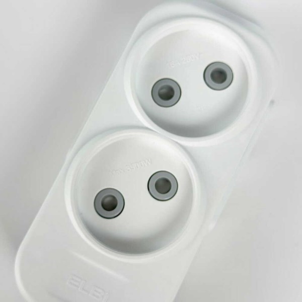 Колодка EL-BI 2-я без заземления со шторками Myra ( 527-010200-200 ) - фото №4