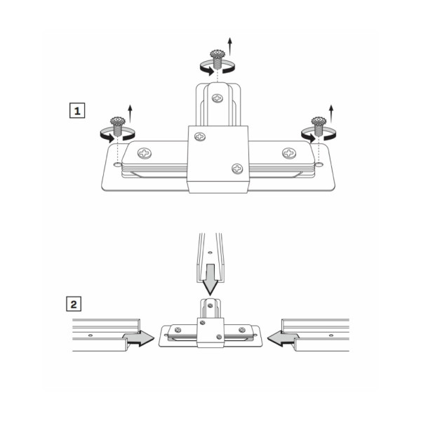 Соединитель Goldlux 327246 Profile t-connector IP20 Wh - фото №1