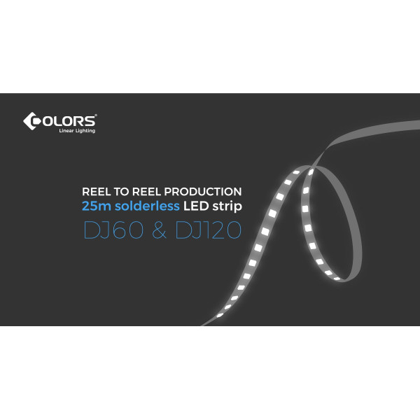 LED лента COLORS 60-2835-12V-IP20 4,4W 475Lm 3000K 50м (DJ60-12V-8mm-WW8_DP50) - фото №3