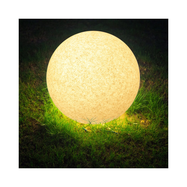 Вуличний садовий світильник куля Goldlux 330352 Argento 40 E27 1x25W IP65 Сірий - фото №1