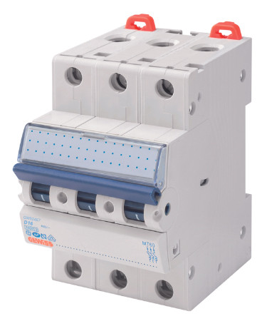 Автоматический выключатель GEWISS 3P D 16А 6кА (GW92467)