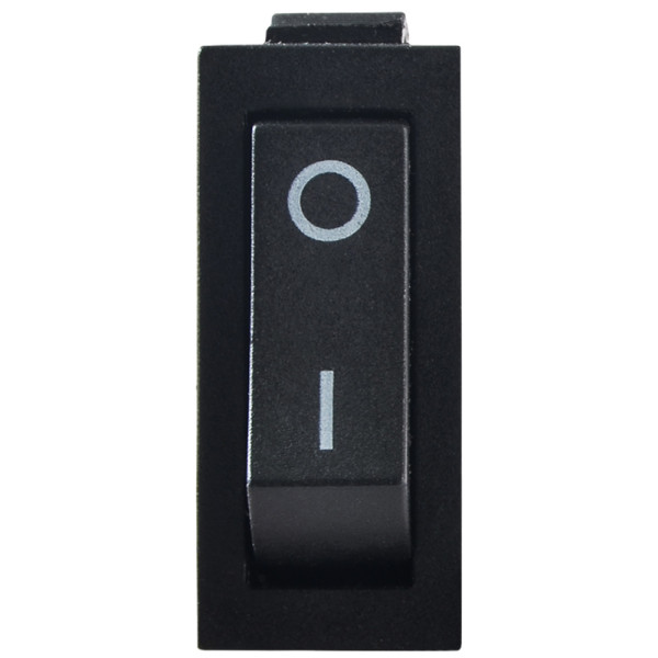 Переключатель Аско-Укрем KCD3-111 B/B (0-I) с самовозвратом черный (A0140040026) - фото №1