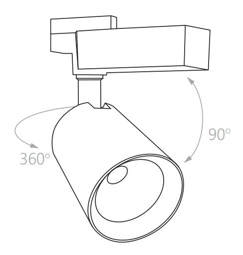 Шинный светильник Feron AL103 (5814) 30Вт 4000К - фото №10