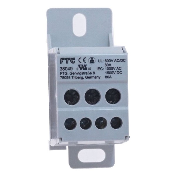 Розподільний блок FTG (вхід: 1х2,5-25 мм², виходи: 4х2,5-6, 2х2,5-25 мм²) - фото №1