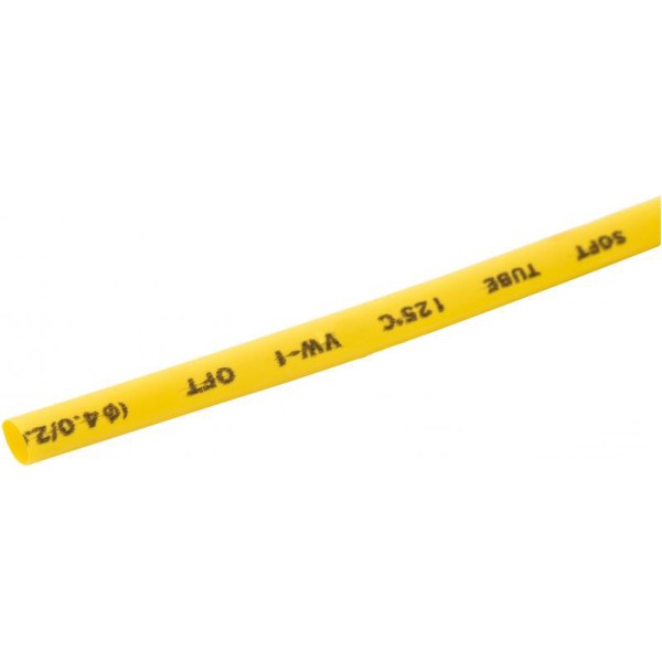 Желтая термоусадочная трубка E.Next s024126 4,0/2,0мм (1м)