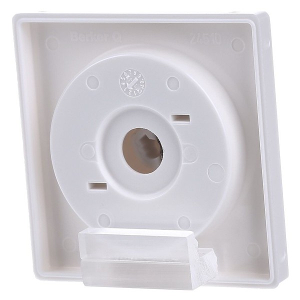 Накладка для поворотного світлорегулятора полярна білизна Berker Q.х - фото №4