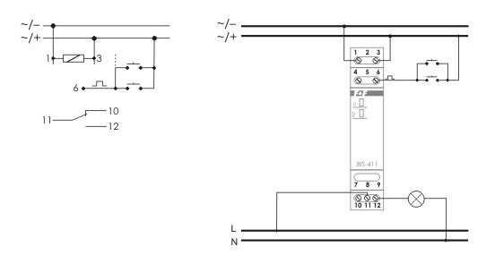Бистабильное реле F&F BIS-411-24V 9-30В AC/DC 16А - фото №4