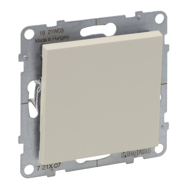 Перекрестный одноклавишный выключатель 10А винтовые клеммы Legrand SUNO (слоновая кость) 721207