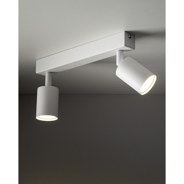 Светильник поворотный, спот TK Lighting 10787 Nex GU10 2x10W IP20 белый - фото №1