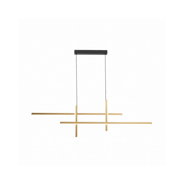 Люстра Zuma Line 22008P-BK/GD Edge Led 1x42W 3000K-6000K 1600Lm IP20