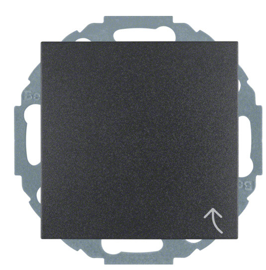 Розетка с крышкой, с защитой от детей, антрацит, 16А/250В Berker B.3/B.7