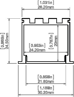 LED-профіль KLUS LOKOM, 1 метр - фото №6