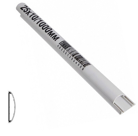 Напольный кабельный канал Аско-Укрем 25х10 (клеющийся)