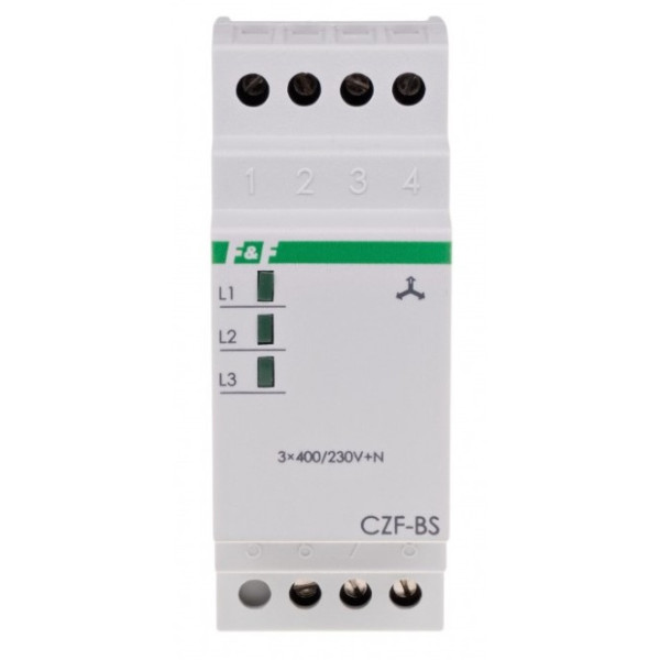 Реле контролю фаз CZF-BS 380В 10А 2S