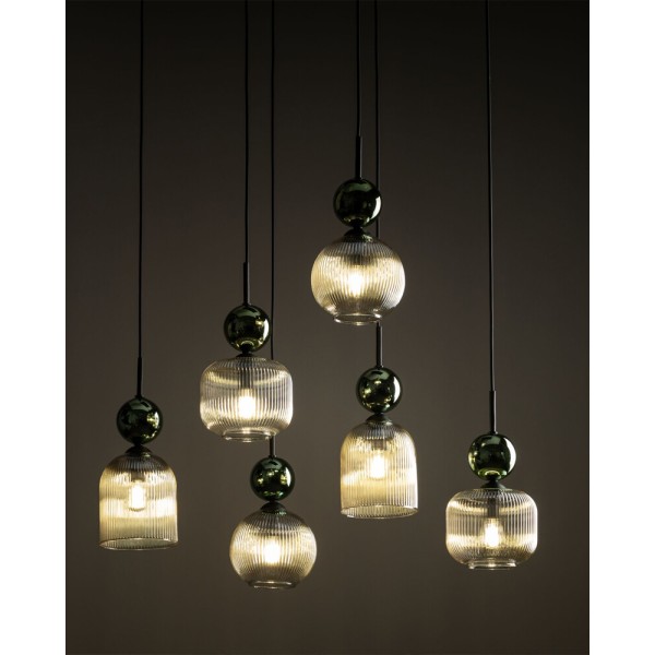 Подвесной светильник, люстра TK Lighting 11150 Sophia E14 6x10W IP20 зеленый - фото №2