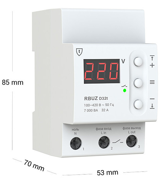 Реле напруги ZUBR D32t - фото №2