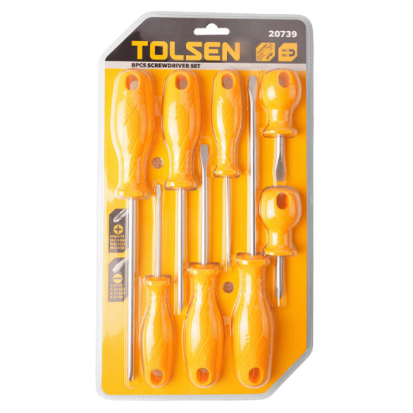 Набор отверток Tolsen 8шт (20739) - фото №2