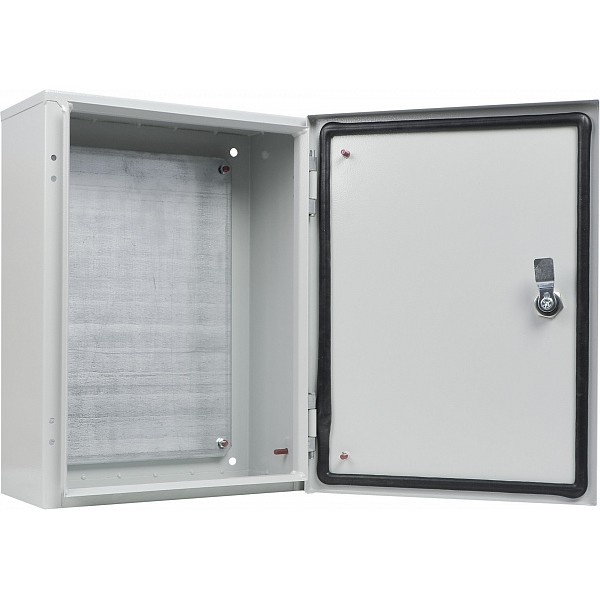 Металевий корпус Аско-Укрем Ubox з монтажною панеллю 400х300х200мм IP54