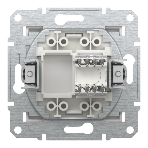 Комп'ютерна розетка RJ45 UTP cat.5e Schneider Electric Asfora без рамки біла (EPH4370121) - фото №2