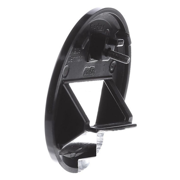 Центральна панель для подвійної комунікаційної розетки чорна Berker 1930 - фото №1