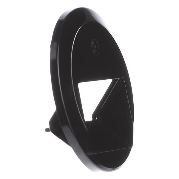 Центральна панель для подвійної комунікаційної розетки чорна Berker 1930 - фото №2