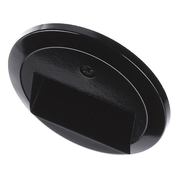 Центральна панель для подвійної комунікаційної розетки чорна Berker 1930 - фото №5