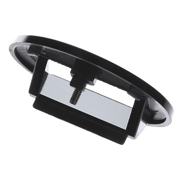 Центральна панель для подвійної комунікаційної розетки чорна Berker 1930 - фото №6