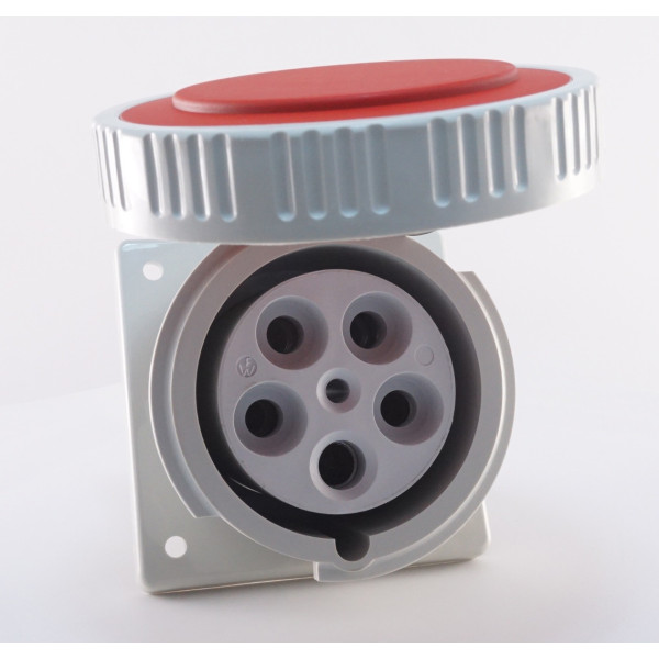 Похилий силовий роз'єм WALTHER WL579 (3P+N+E) 125А 380V IP67 - фото №3
