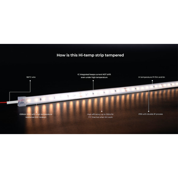 Термостойкая лента COLORS 80-3030-24V-IP65 4.8W 656Lm 4000K 5м (DS980-24V-10mm-IP65-NW) - фото №6