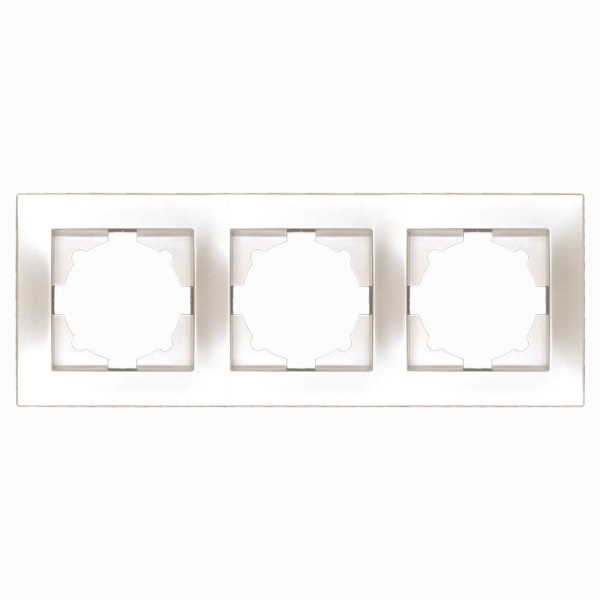Рамка ELBI VEGA Silverline перлина 3-на (510-012500-227)