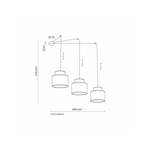 Подвесной светильник, люстра Tk Lighting 3140 Duo Juta E27 3x15W IP20 Бежевый - фото №4