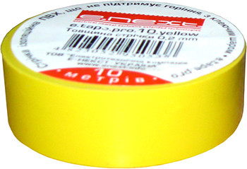 Самоугасающая изолента E.Next e.tape.pro.20.yellow 20м желтая (p0450009)