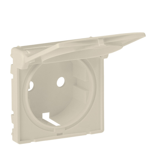 Панель розетки с з/к крышкой и шторками Legrand Valena Life слоновая кость