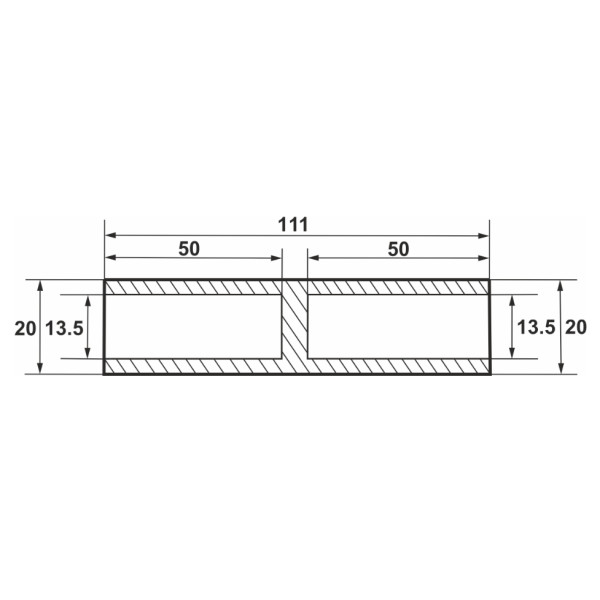 Алюминиевая кабельная гильза Promfactor BL/AL-95 - фото №1