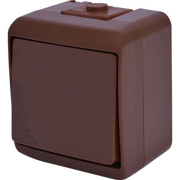 Вимикач прохідний Eti Hermetics VHE-3-KR IP54 коричневий (4668042)