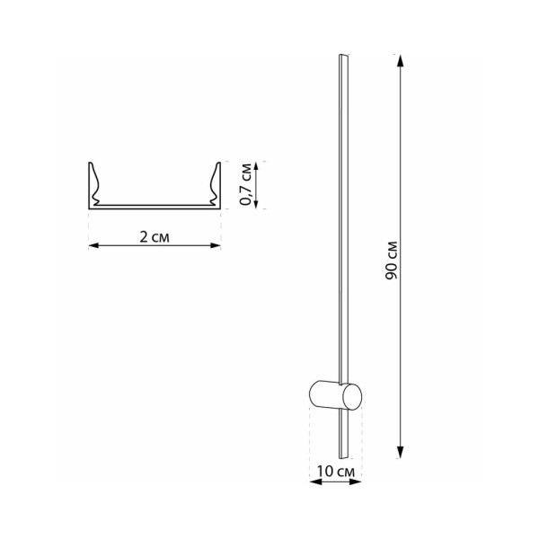 Бра, настенный светильник Imperium Light 420190.12.91 Arrow LED 7W 3000K IP20 - фото №2