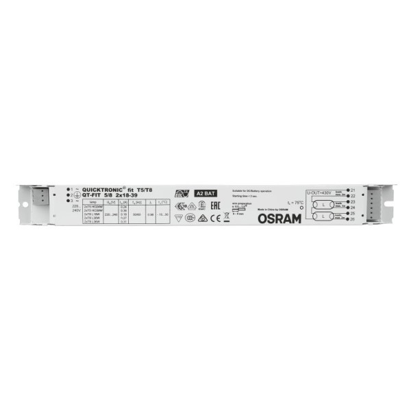 ЕПРА Osram QT-FIT 5/8 2х18-39/220-240 VS20 (4008321873903) - фото №1