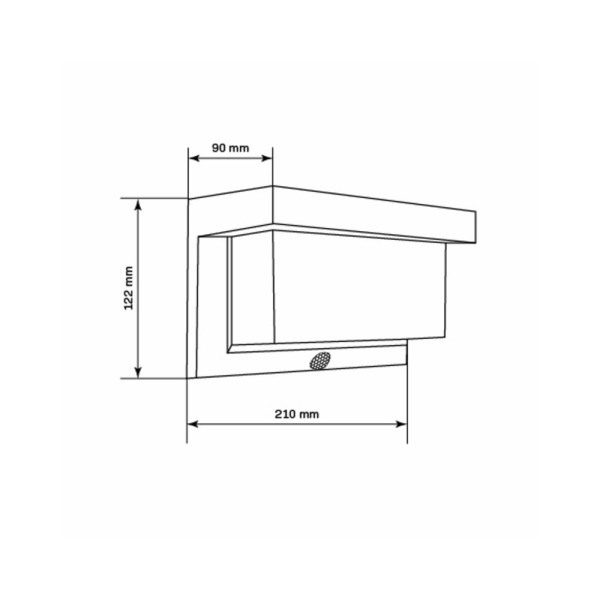 Вуличний світильник на сонячній батареї із датчиком руху Goldlux 325464 Tony Pir Led 6500K IP44 Bk - фото №3