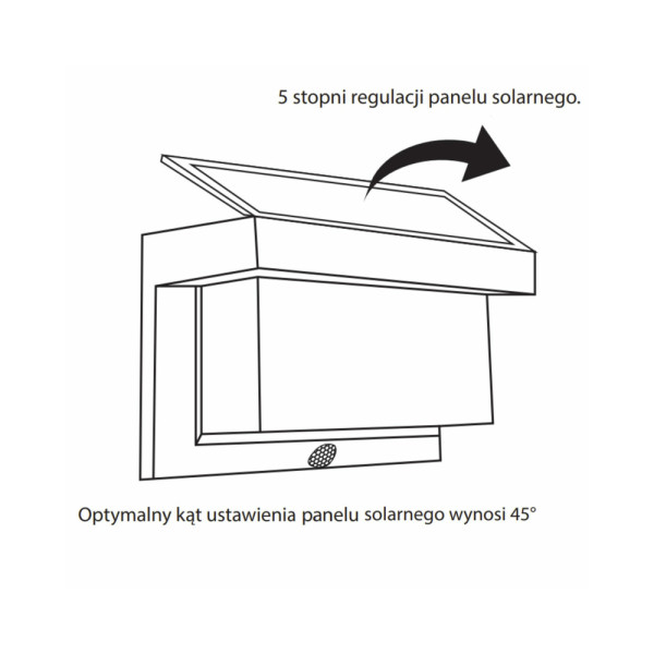 Вуличний світильник на сонячній батареї із датчиком руху Goldlux 325464 Tony Pir Led 6500K IP44 Bk - фото №4
