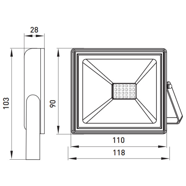Світлодіодний прожектор E.Next e.LED.flood.stand.20.6000 20Вт 6000К - фото №3