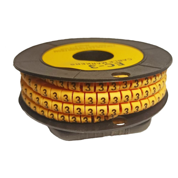 Маркер TNSy МК1 1,5-2,5мм² символ «3» 1000шт (TNSy5502421)